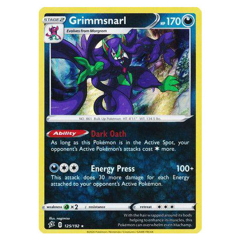 Grimmsnarl : REBEL CLASH (Holo) - 125/192