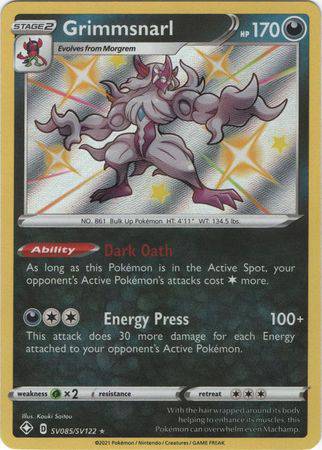 Grimmsnarl : SHINING FATES - SV085/SV122 - Lockett Labs UK