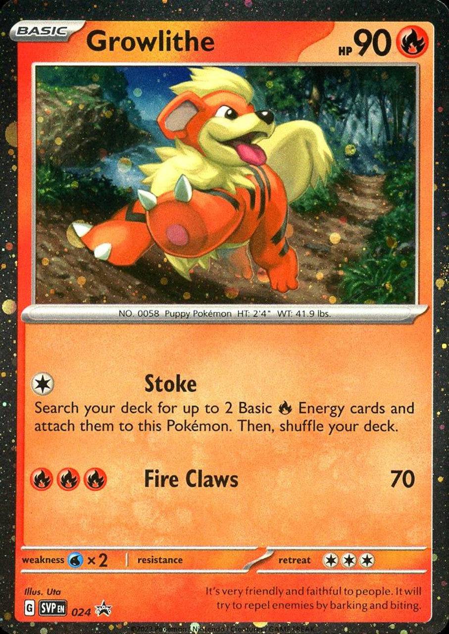 Growlithe : PROMO (Holo) - SVP024 - Lockett Labs UK