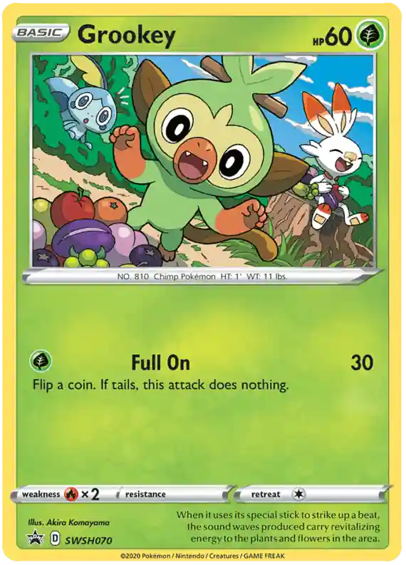 Grookey : PROMO (Holo) - SWSH070 - Lockett Labs UK