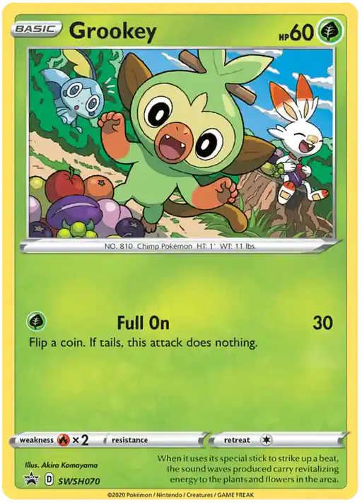 Grookey : PROMO (Holo) - SWSH070 - Lockett Labs UK