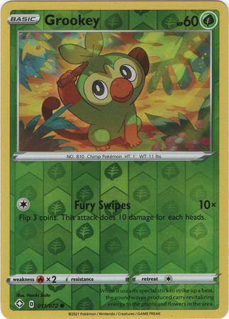 Grookey : SHINING FATES (Reverse holo) - 011/072