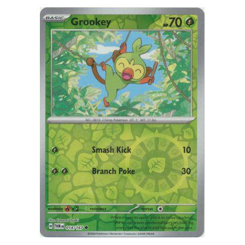 Grookey : TWILIGHT MASQUERADE (Reverse holo) - 014/167