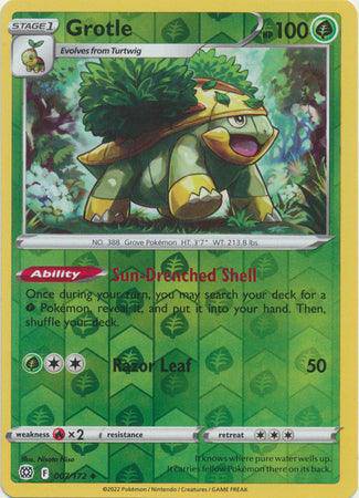 Grotle : BRILLIANT STARS (Reverse holo) - 007/172 - Lockett Labs UK