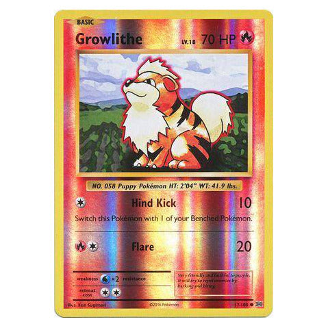 Growlithe : EVOLUTIONS (Reverse holo) - 17/108