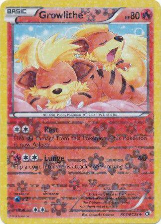 Growlithe : LEGENDARY TREASURES (Holo) - RC4/RC25