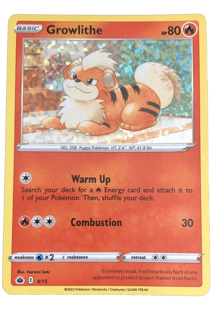 Growlithe : MCDONALDS 2022 (Holo) - 4/15 - Lockett Labs UK