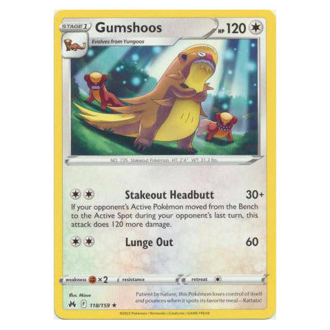 Gumshoos : CROWN ZENITH - 118/159