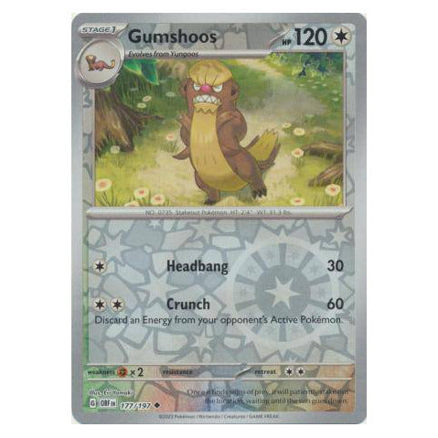 Gumshoos : OBSIDIAN FLAMES (Reverse holo) - 177/197