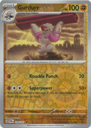 Gurdurr : TWILIGHT MASQUERADE (Reverse holo) - 104/167 - Lockett Labs UK