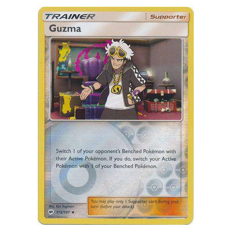 Guzma : BURNING SHADOWS (Reverse holo) - 115/147
