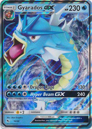 Gyarados GX : HIDDEN FATES - 16/68 - Lockett Labs UK