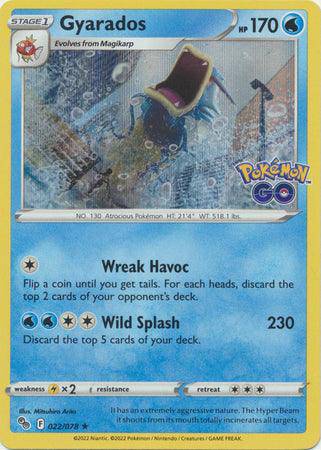 Gyarados : POKEMON GO! (Holo) - 022/078 - Lockett Labs UK