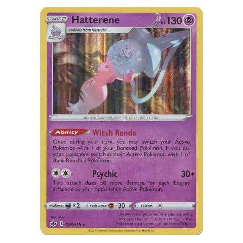 Hatterene : CHILLING REIGN (Holo) - 073/198