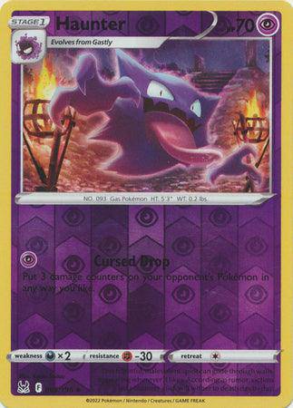Haunter : LOST ORIGIN (Reverse  holo) - 065/196 - Lockett Labs UK