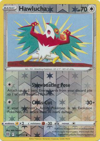 Hawlucha : BRILLIANT STARS (Reverse holo) - 127/172 - Lockett Labs UK