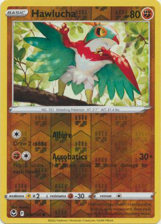 Hawlucha : SILVER TEMPEST (Reverse holo) - 098/195 - Lockett Labs UK