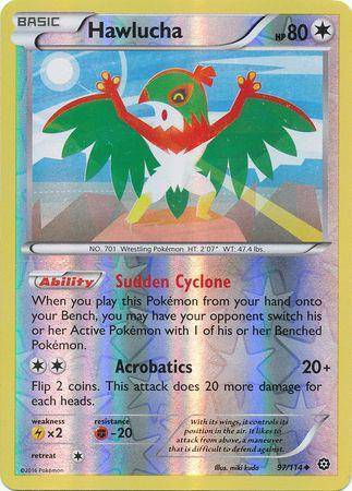 Hawlucha : STEAM SEIGE (Reverse holo) - 97/114 - Lockett Labs UK