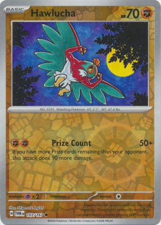 Hawlucha : TWILIGHT MASQUERADE (Reverse holo) - 107/167 - Lockett Labs UK