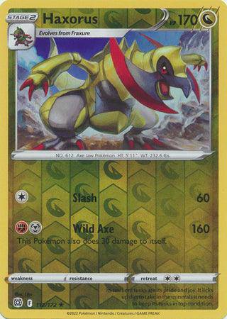 Haxorus : BRILLIANT STARS (Reverse holo) - 112/172 - Lockett Labs UK