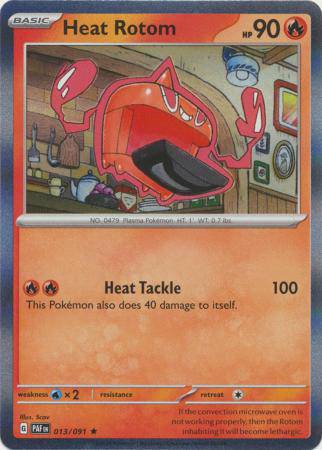 Heat Rotom : PALDEAN FATES (Holo) - 013/091