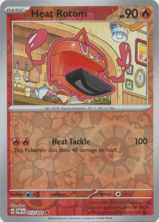 Heat Rotom : PALDEAN FATES (Reverse holo) - 013/091