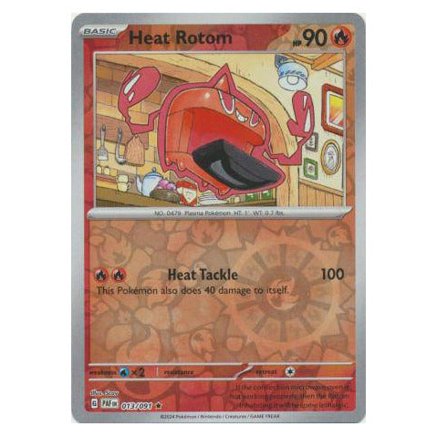 Heat Rotom : PALDEAN FATES (Reverse holo) - 013/091