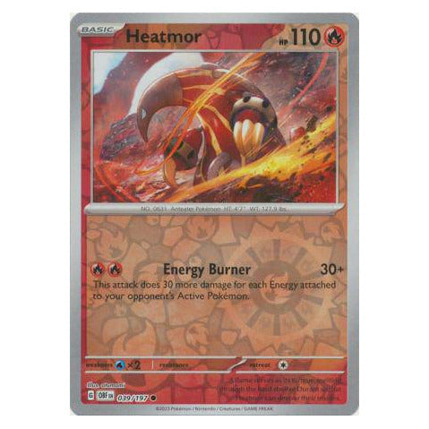 Heatmor : OBSIDIAN FLAMES (Reverse holo) - 039/197