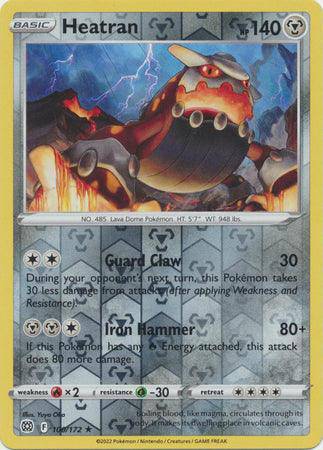 Heatran : BRILLIANT STARS (Reverse holo) - 100/172 - Lockett Labs UK