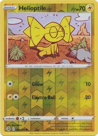 Helioptile : FUSION STRIKE (Reverse holo) - 098/264 - Lockett Labs UK