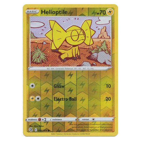 Helioptile : FUSION STRIKE (Reverse holo) - 098/264