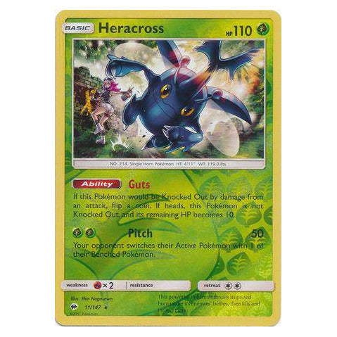 Heracross : BURNING SHADOWS (Reverse holo) - 11/147