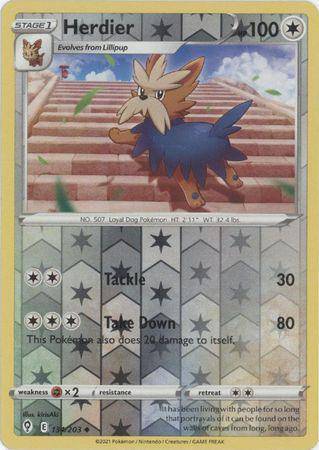 Herdier : EVOLVING SKIES (Reverse holo) - 134/203 - Lockett Labs UK