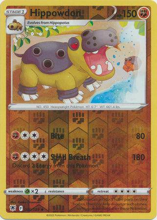 Hippowdon : ASTRAL RADIANCE (Reverse holo) - 080/189 - Lockett Labs UK