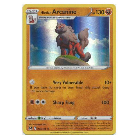 Hisuian Arcanine : LOST ORIGIN (Holo) - 084/196