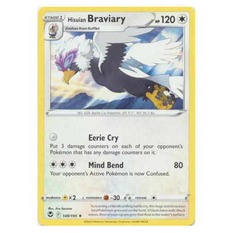 Hisuian Braviary : SILVER TEMPEST - 149/195