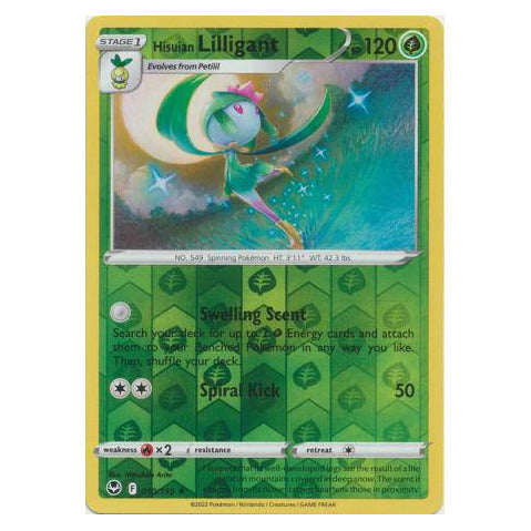 Hisuian Lilligant : SILVER TEMPEST (Reverse holo) - 010/195