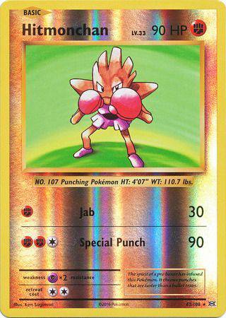 Hitmonchan : EVOLUTIONS (Reverse holo) - 62/108 - Lockett Labs UK