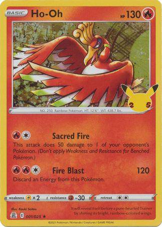 Ho-Oh : CELEBRATIONS (Holo) - 001/025 - Lockett Labs UK