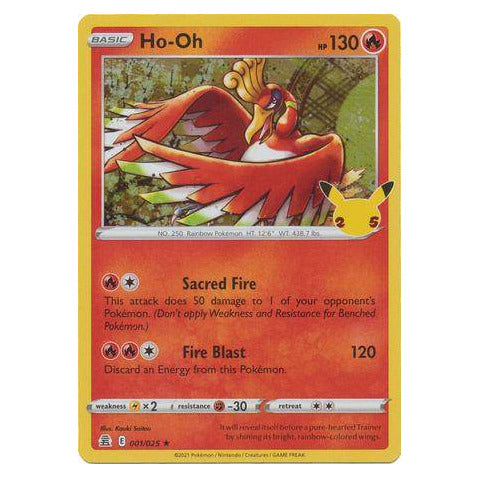 Ho-Oh : CELEBRATIONS (Holo) - 001/025