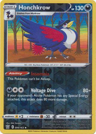 Honchkrow : BATTLE STYLES (Reverse holo) - 094/163