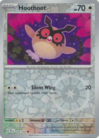 Hoothoot : TEMPORAL FORCES (Reverse holo) - 126/162