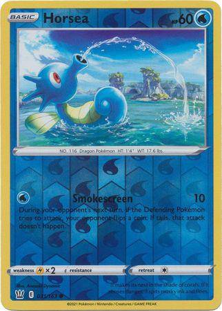 Horsea : BATTLE STYLES (Reverse holo) - 031/163 - Lockett Labs UK