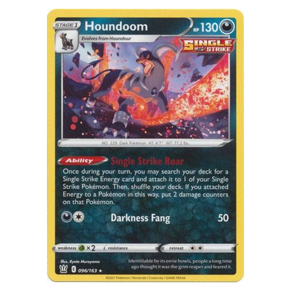 Houndoom : BATTLE STYLES (Non-Holo Exclusive) - 096/163