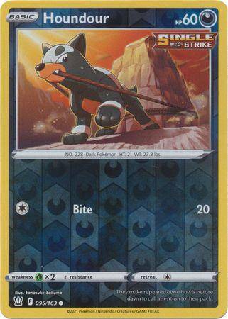 Houndour : BATTLE STYLES (Reverse holo) - 095/163 - Lockett Labs UK