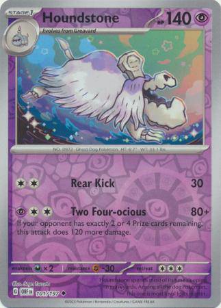 Houndstone : OBSIDIAN FLAMES (Reverse holo) - 101/197