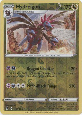Hydreigon : EVOLVING SKIES (Reverse holo) - 115/203 - Lockett Labs UK