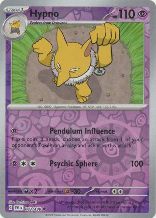 Hypno : SCARLET & VIOLET BASE (Reverse holo) - 083/198