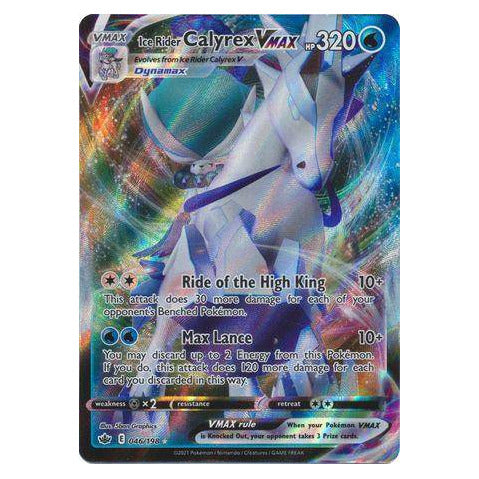 Ice Rider Calyrex VMAX : CHILLING REIGN - 046/198