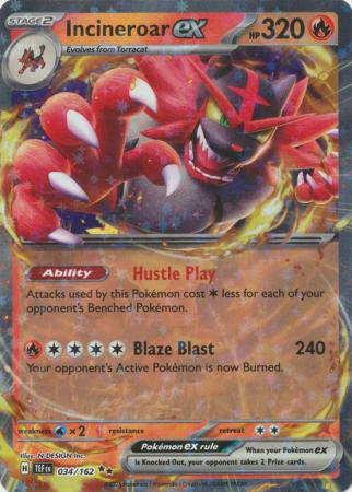 Incineroar ex : TEMPORAL FORCES - 034/162 - Lockett Labs UK